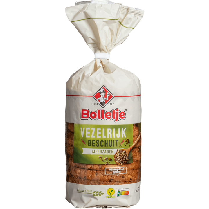 Bolletje Vezelrijk Beschuit Meerzaden 10 Stuks