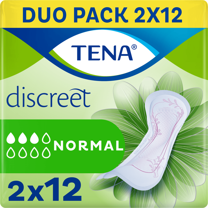 Tena Lady Discreet Normal Verbanden Duo Pack 2 x 12 Stuks