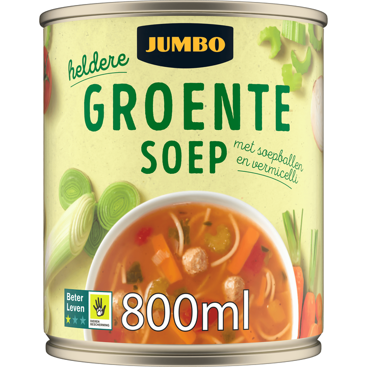 Groentesoep met Soepballen en Vermicelli 800ML