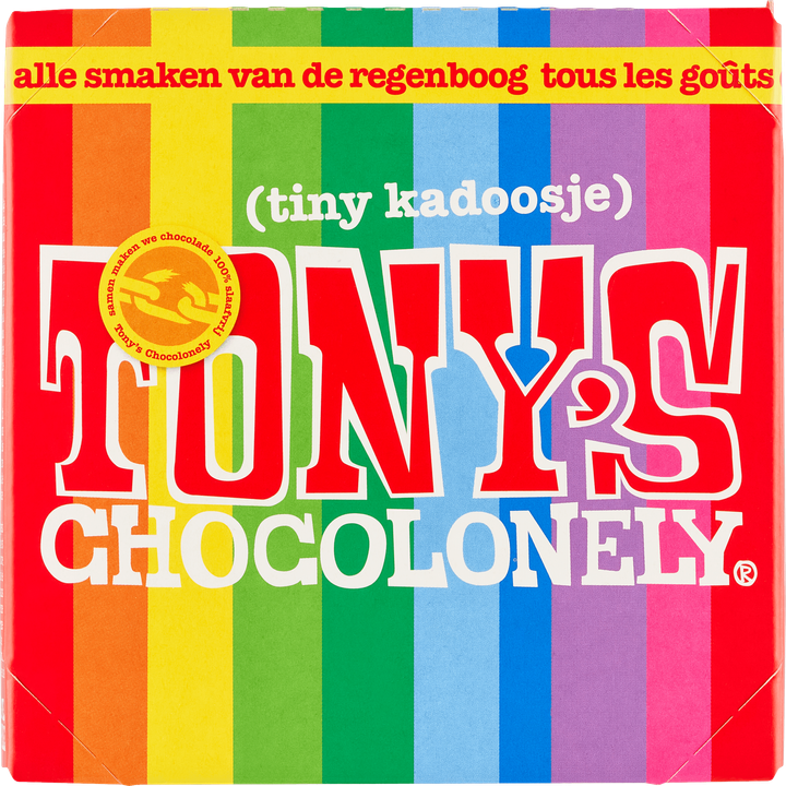 Tony's Chocolonely alle Smaken van de Regenboog Chocolade 200 g
