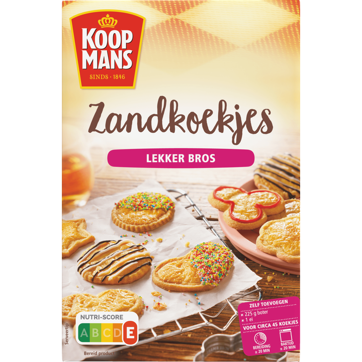 Koopmans Zandkoekjes Bakmix 400 g