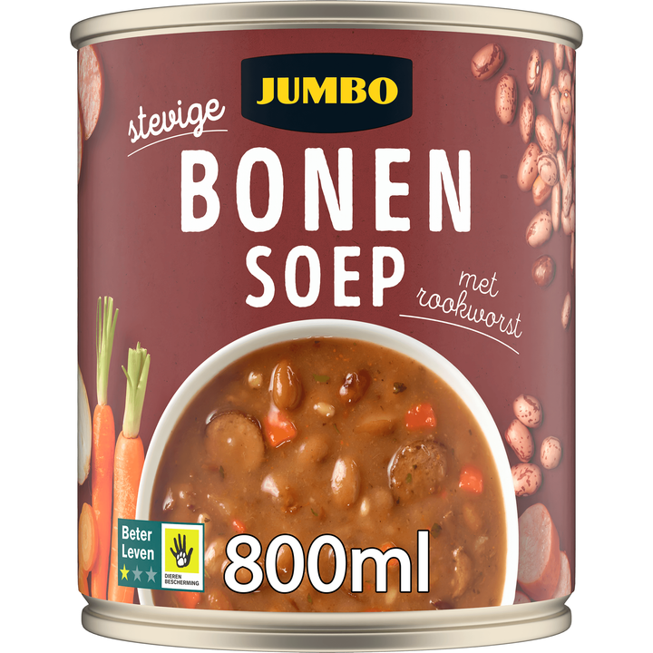 Stevige Bonensoep met Rookworst 800ML