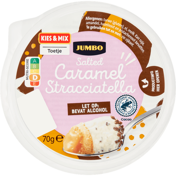 Jumbo Salted Caramel Stracciatella 70 g - Bevat Alcohol