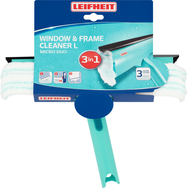 Leifheit Window & Frame Cleaner L Micro Duo 3 in 1