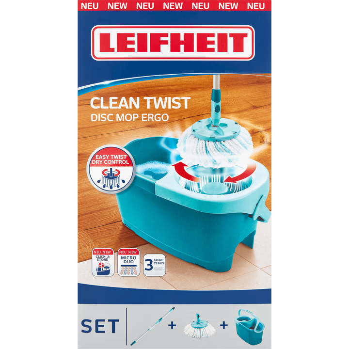 Leifheit Clean Twist Disc Mop Ergo Set