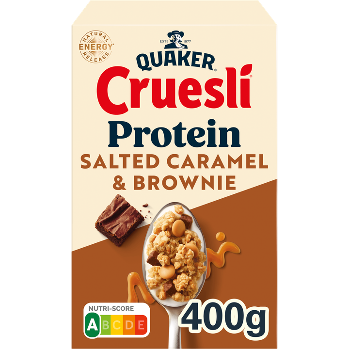 Quaker Cruesli Protein Salted Caramel & Brownie 400 gr