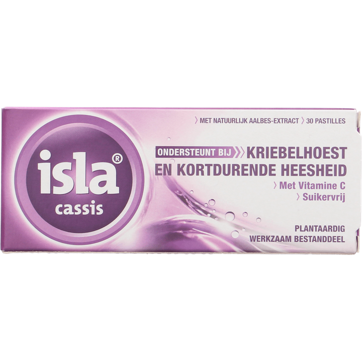 Isla Cassis keelpastilles, 30 stuks