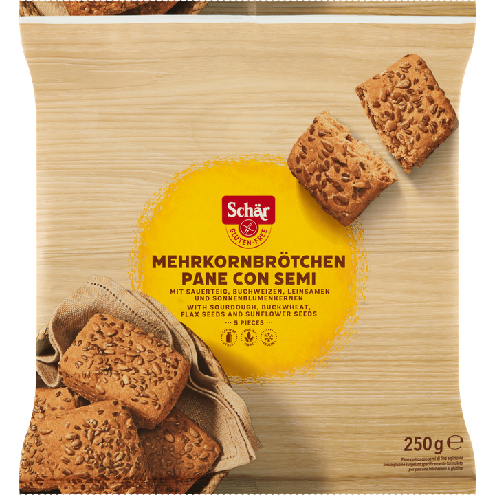Schär Meergranenbroodjes Glutenvrij 5 Stuks 250 g