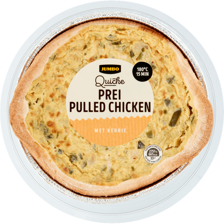 Quiche Prei Pulled Chicken