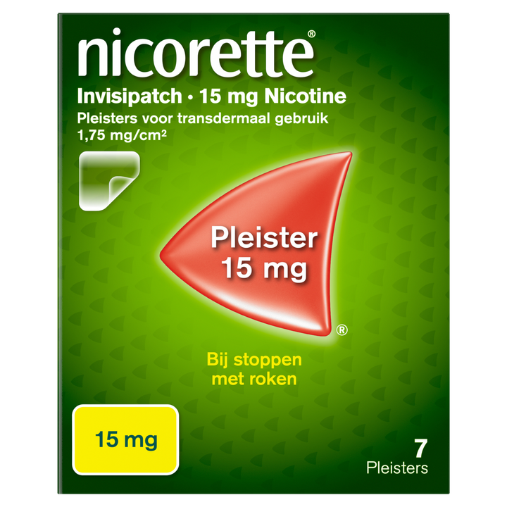 Nicorette Invisipatch 15 mg Nicotine Pleister 15 mg 7 Pleisters