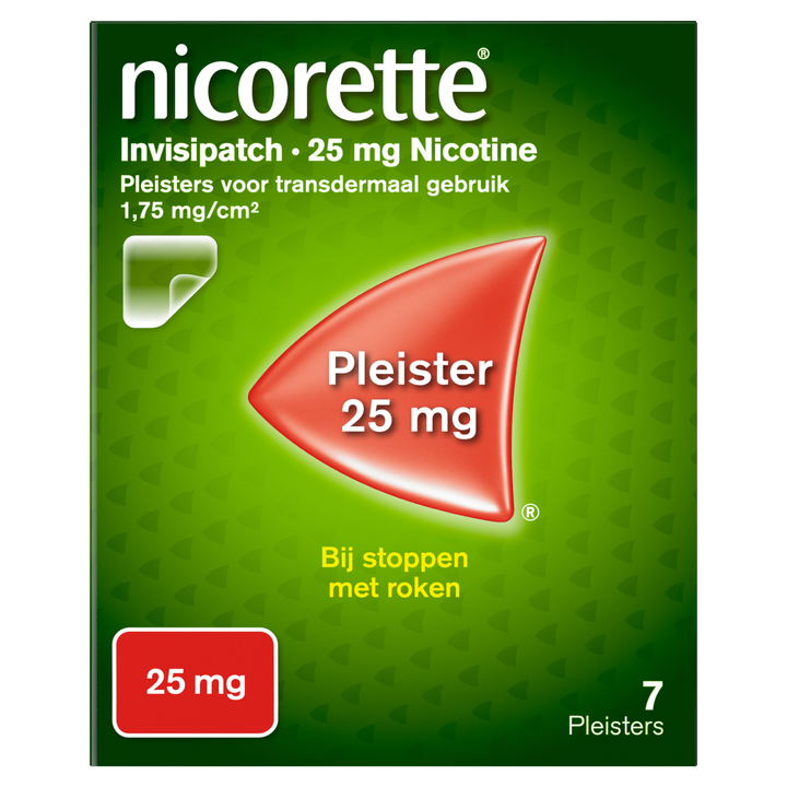 Nicorette Invisipatch 25 mg Nicotine Pleister 25 mg 7 Pleisters