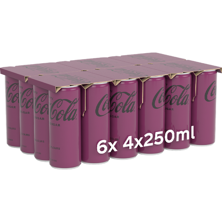 Coca-Cola Zero Sugar Cherry 6x 4x250 ml