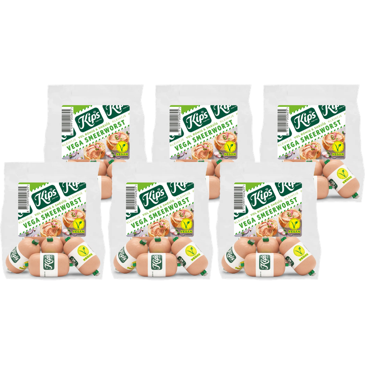 Kips Kleintje Vega Smeerworst 6 x 6 x 20 g