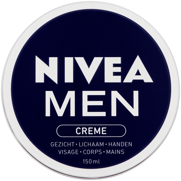 Nivea for men NIVEA MEN Crème Blik - 150ml - Voor gezicht, lichaam en handen - Lichte Formule - Met vitamine E - Trekt Snel In