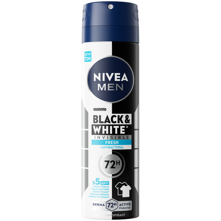 Nivea for men NIVEA MEN Black & White Invisible Fresh Anti-Transpirant Spray - 150ml