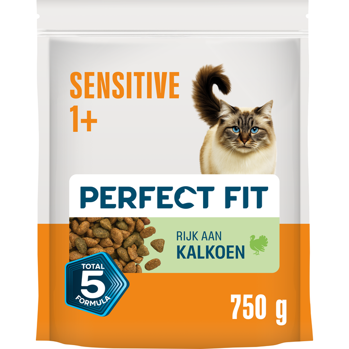 Perfect Fit - Adult - Sensitive - Kattenbrokken - Kalkoen - 750g