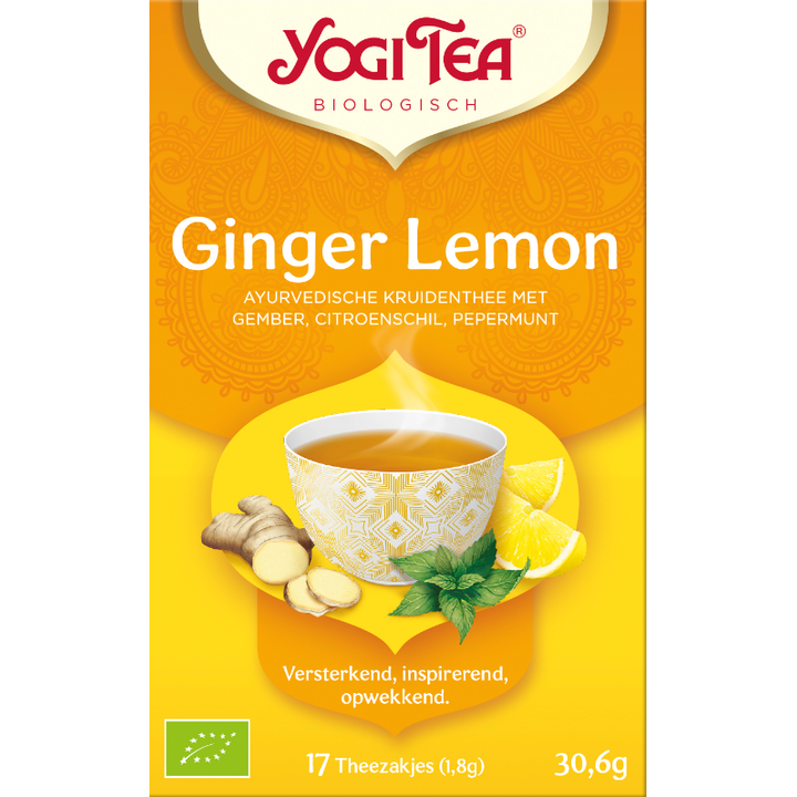 Yogi Tea Biologisch Ginger Lemon Thee 17 Stuks 30,6 g