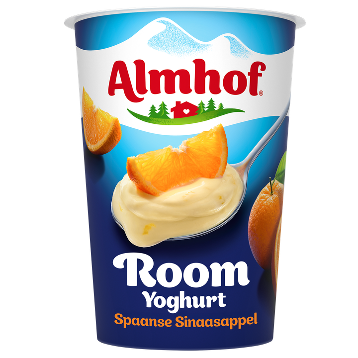 Almhof Roomyoghurt Spaanse Sinaasappel 500 g