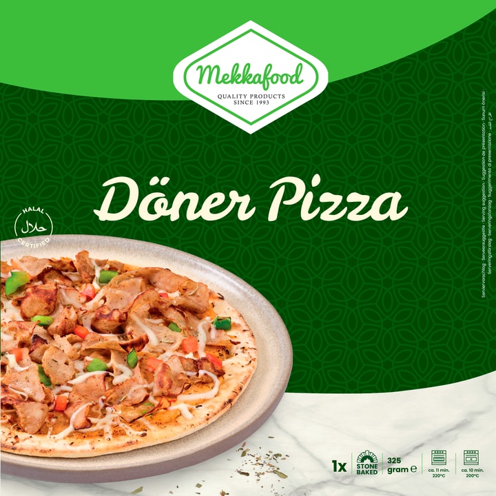 Mekkafood Streetfood Döner Pizza 325 g