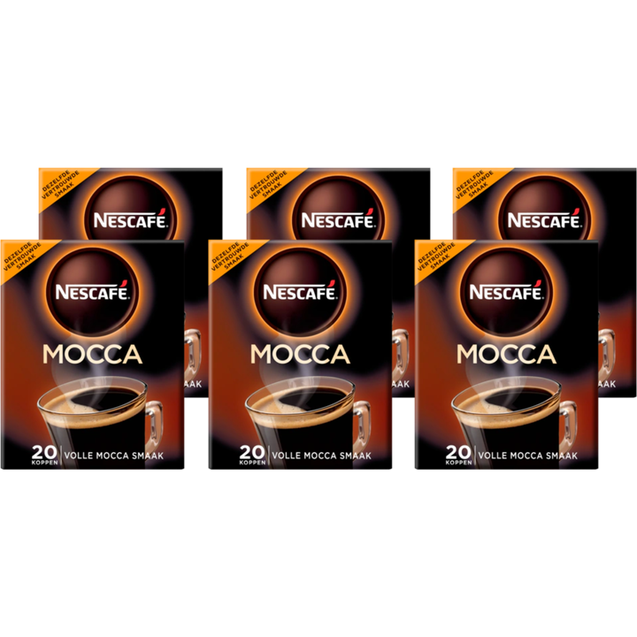 Nescafé Mocca oploskoffie - 6 x 20 zakjes bestellen? | Jumbo
