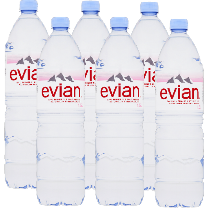 Evian Natuurlijk Mineraalwater 6 x 1,5L