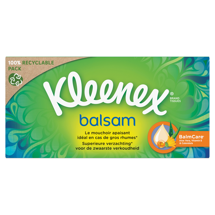 Kleenex Balsam Tissues 3-Laags 64 Stuks