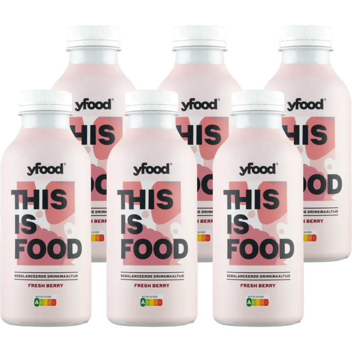 YFood Gebalanceerde Drinkmaaltijd Fresh Berry 6 x 500 ml