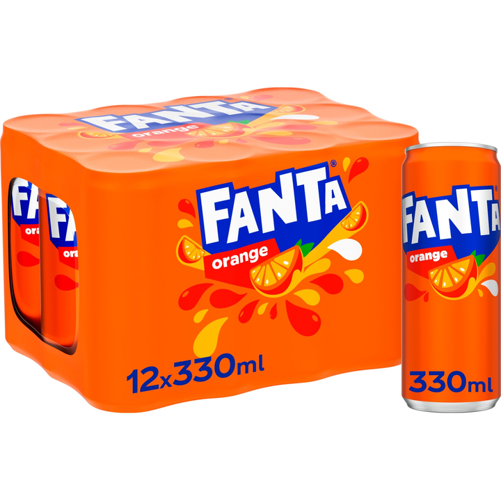 Fanta Orange Blik 12 x 0,33 L