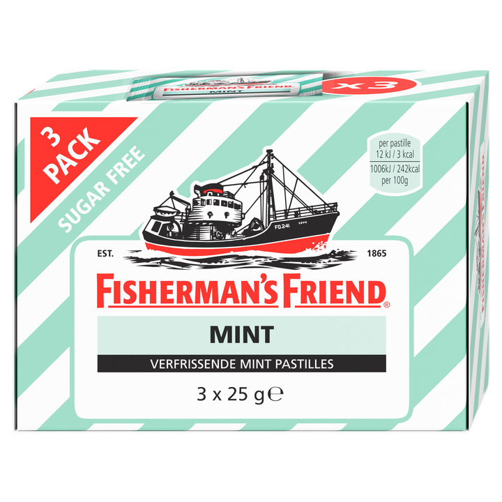 Fisherman's Friend Verfrissende Mint Pastilles 3 x 25 g
