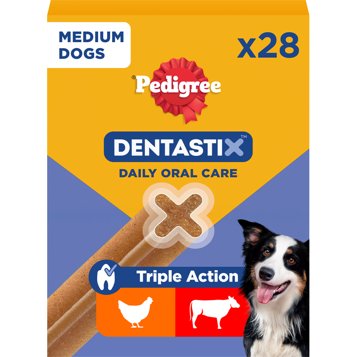 Pedigree Dentastix Medium Kauwstaaf - Gebitsverzorgende Hondensnack - 28 Stuks