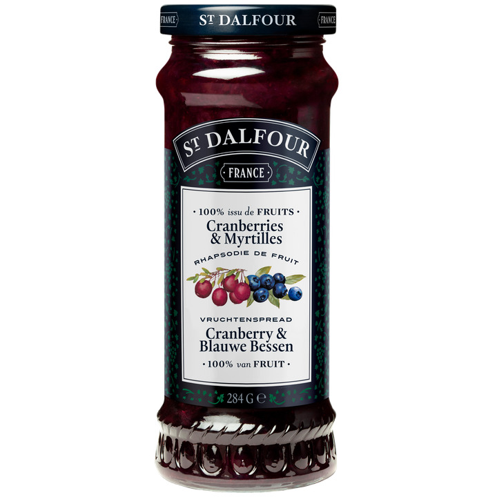 St. Dalfour Cranberry en blauwe Bessen vruchtenspread