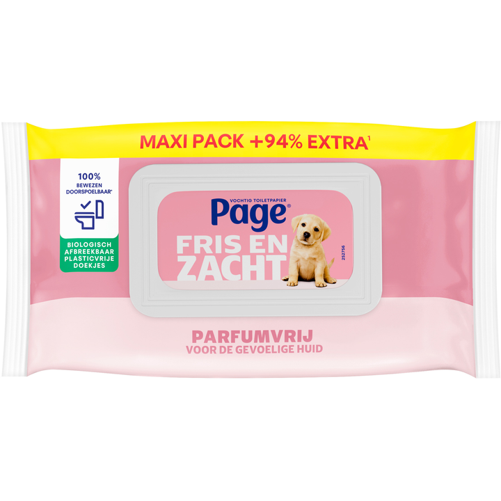 Page Vochtig Toiletpapier Sensitive Maxi
