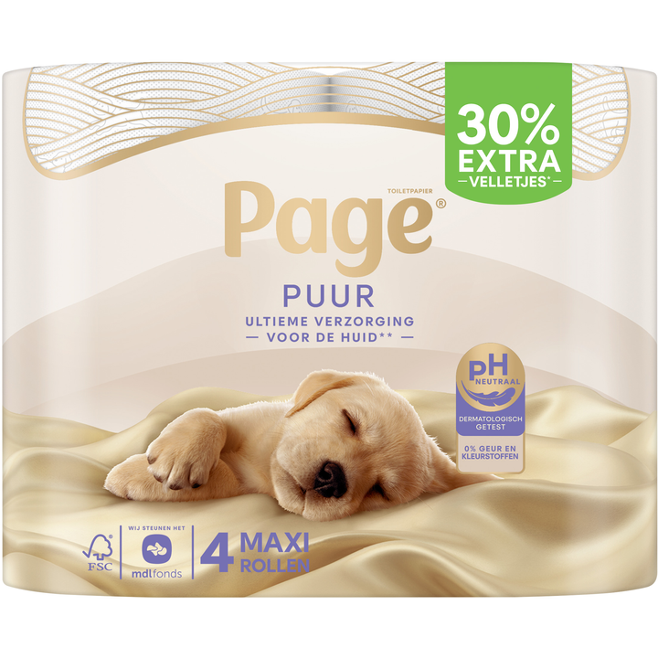 Page Puur Toiletpapier 4-rollen