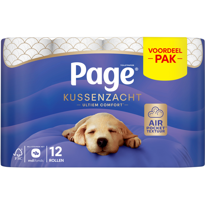 Page Toiletpapier Kussenzacht 12 Rollen