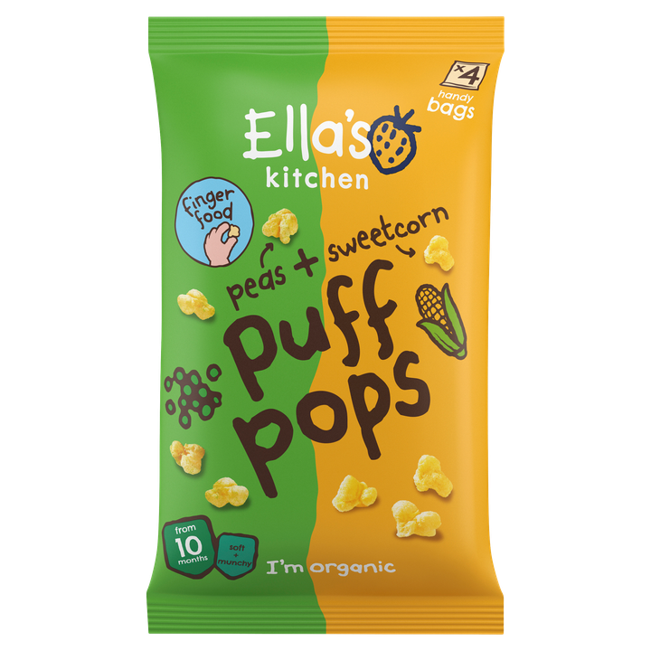 Peas + Sweetcorn Puff Pops