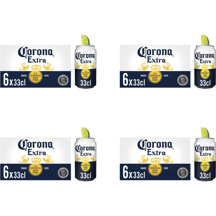 Corona Extra Bier Blikken 4 x 6 x 330ML