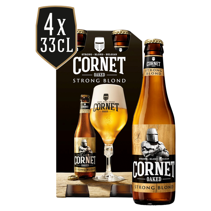 Cornet Oaked Strong Blond 4 x 330 ml