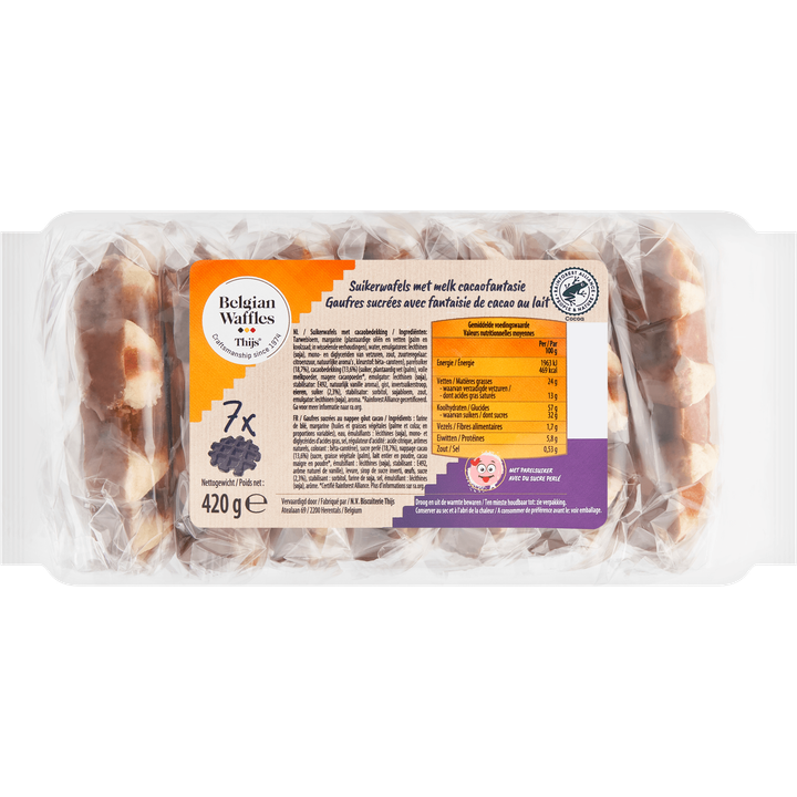 Suikerwafels met Melk Cacaofantasie