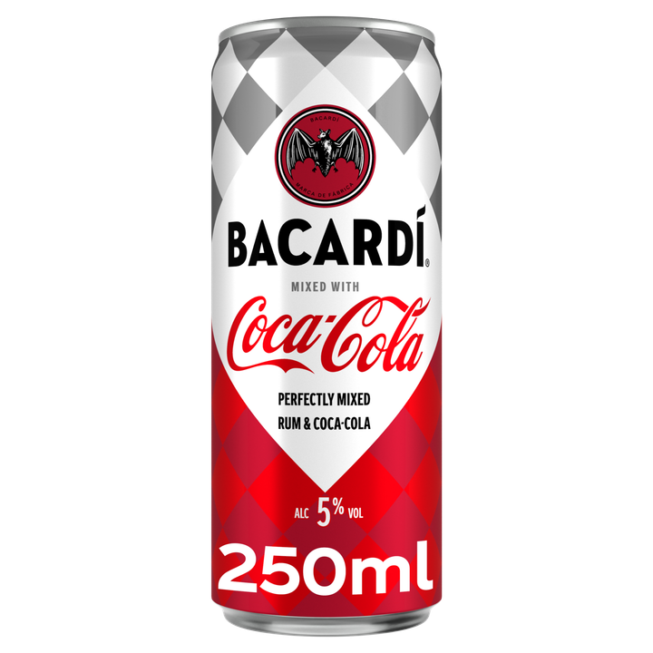 Bacardí Mixed with Coca-Cola Alc. 5% Vol. 250 ml