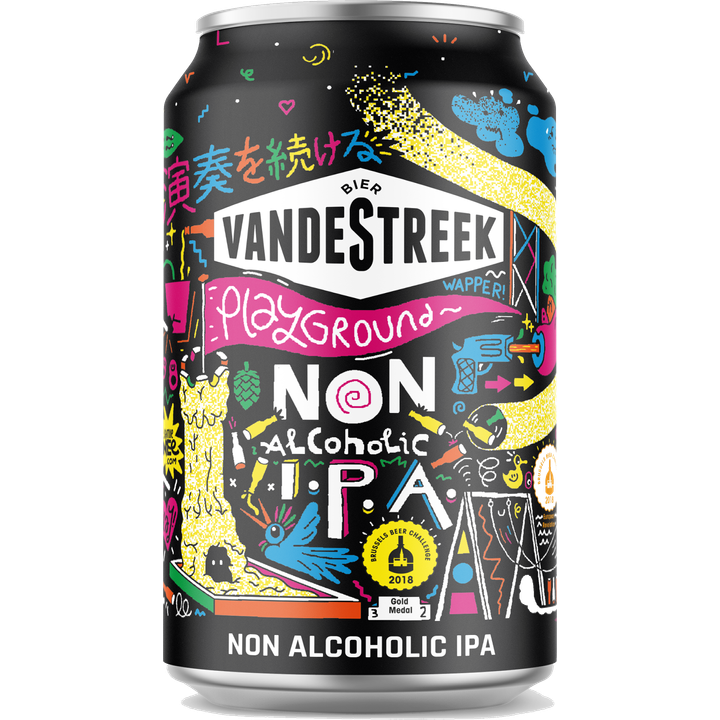 VandeStreek - Playground 0.4% Alcoholvrij IPA - Blik - 330ML