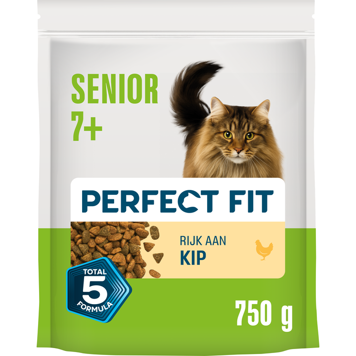 Perfect Fit - Senior - Kattenbrokken - Kip - 750g