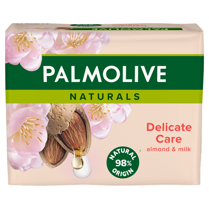 Palmolive Naturals Delicate Care Melk en Amandel Blokzeep 4x90g