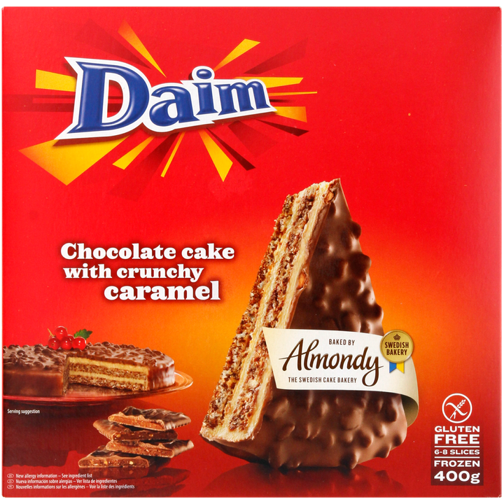 Almondy Daim - Chocolade Cake Crunchy Karamel - 400 g