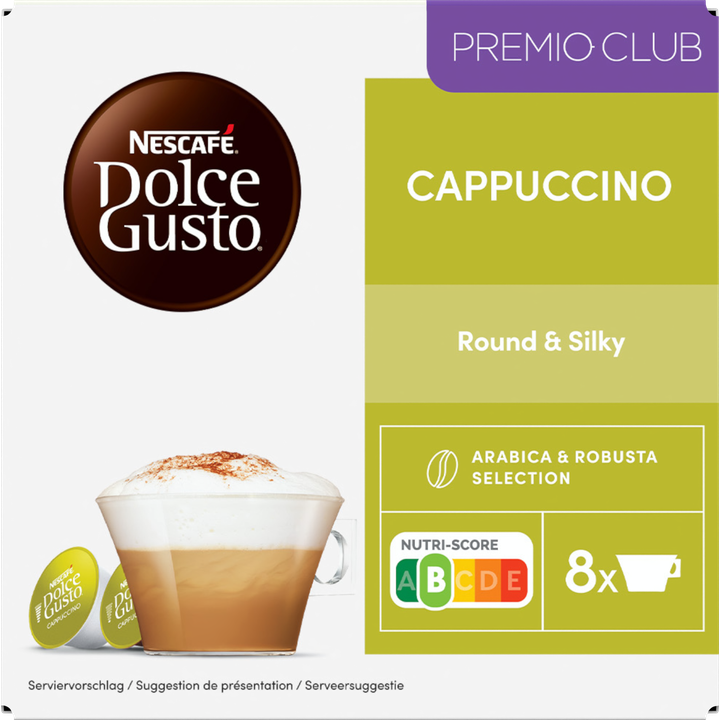 NESCAFE DOLCE GUSTO CAPPUCCINO Koffiecups 16 Capsules 186.4 Gram Doos