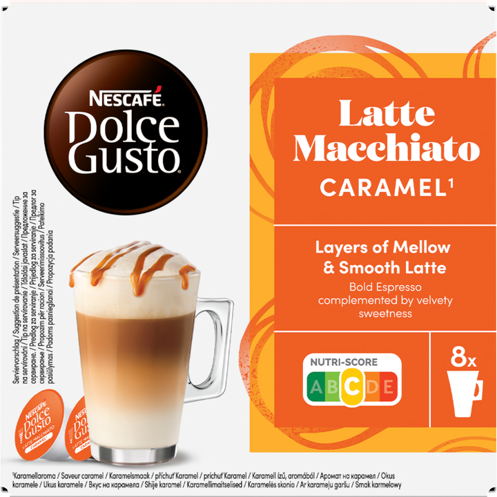 NESCAFÉ Dolce Gusto, Caramel Macchiato, 16 capsules, 146 gr