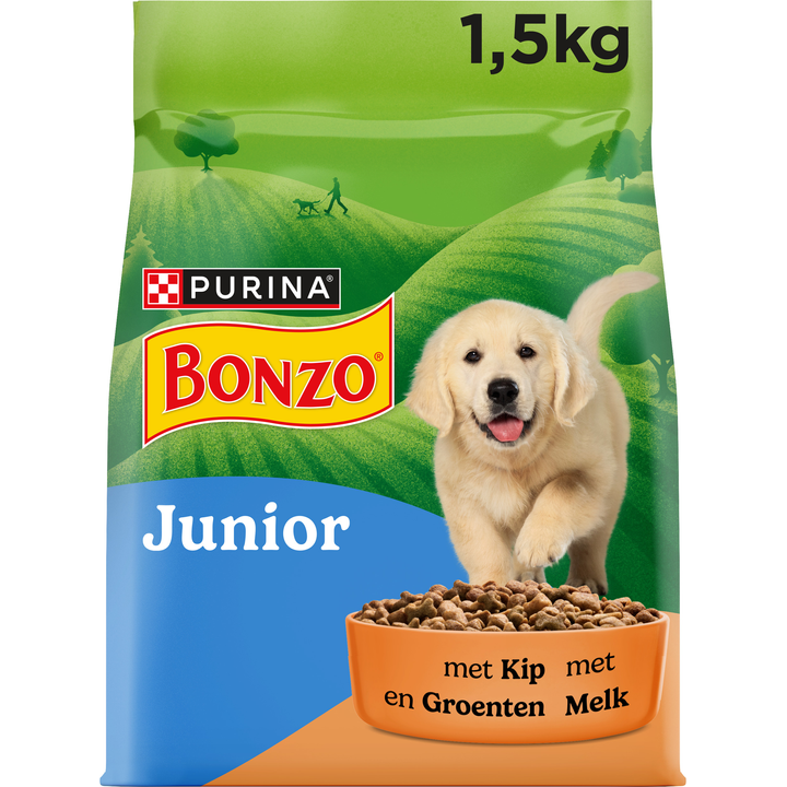 Bonzo Junior Hondenvoer met Kip en Groenten