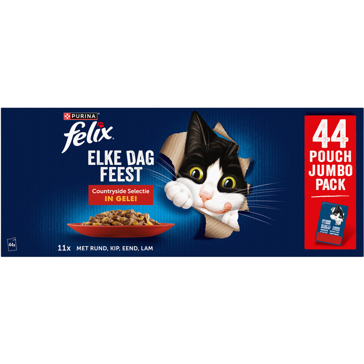 FELIX® Elke Dag Feest Countryside Selectie Kattenvoer 44x85g