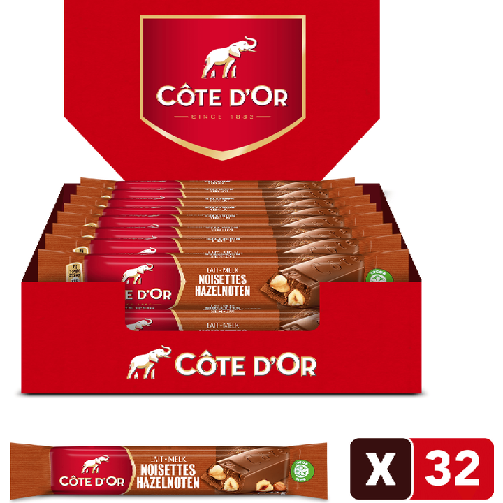 Chocoladereep Melk Hazelnoten