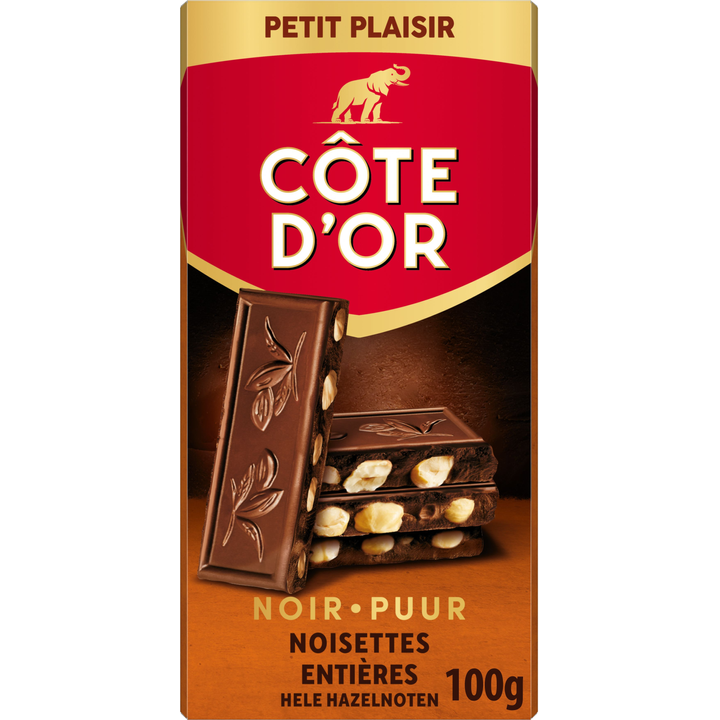Côte d'Or Pure Chocolade Met Hele Hazelnoten 100g