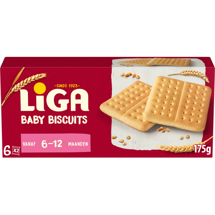 Liga Baby Biscuits vanaf 6-12 maanden 6x2 biscuits 175 g